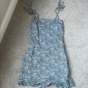 Abercrombie floral sundress with tie straps